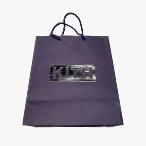 Kith Purple Paper Shopping tote bag/gift bag